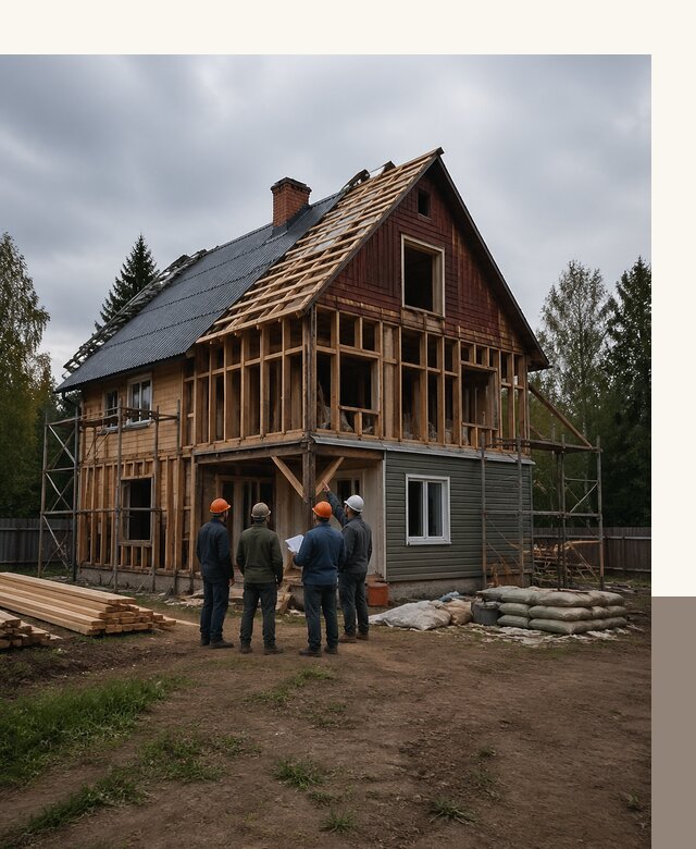 Реконструкция дачного дома в Златоусте под ключ с проектом
