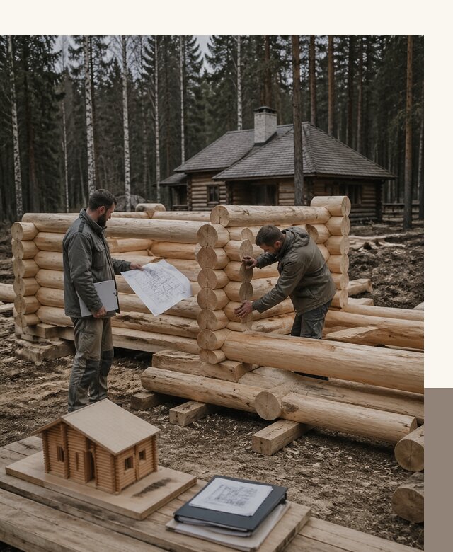 Проектирование и строительство домов из бревна в Златоусте